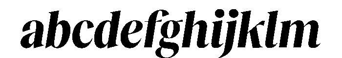 RecklessItalic TRIAL CondensedXLBoldItalic Instance FONT