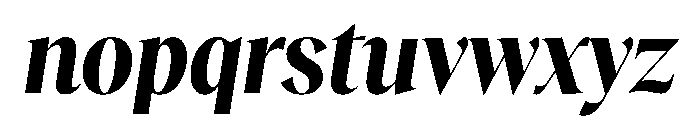 RecklessItalic TRIAL CondensedXLBoldItalic Instance Font LOWERCASE