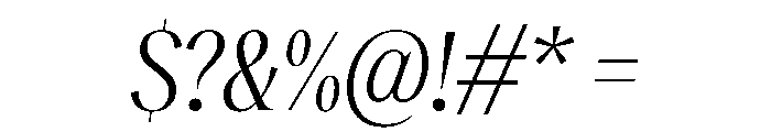 RecklessItalic TRIAL CondensedXLBookItalic Instance Font OTHER CHARS