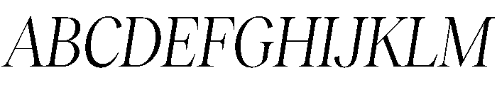 RecklessItalic TRIAL CondensedXLBookItalic Instance Font UPPERCASE