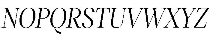 RecklessItalic TRIAL CondensedXLBookItalic Instance Font UPPERCASE