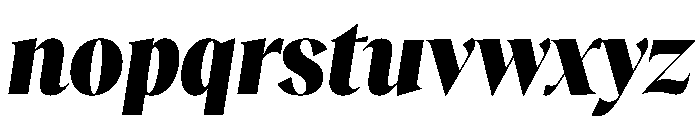 RecklessItalic TRIAL CondensedXLHeavyItalic Instance Font LOWERCASE
