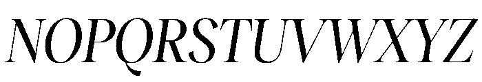 RecklessItalic TRIAL CondensedXLRegularItalic Instance Font UPPERCASE