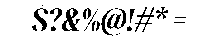 RecklessItalic TRIAL CondensedXLSemiBoldItalic Instance Font OTHER CHARS