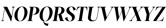 RecklessItalic TRIAL CondensedXLSemiBoldItalic Instance Font UPPERCASE