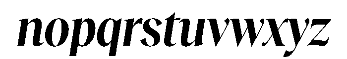 RecklessItalic TRIAL CondensedXLSemiBoldItalic Instance Font LOWERCASE