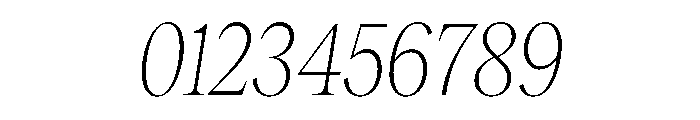 RecklessItalic TRIAL CondensedXLThinItalic Instance Font OTHER CHARS
