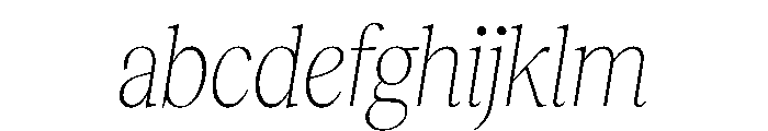 RecklessItalic TRIAL CondensedXLThinItalic Instance FONT