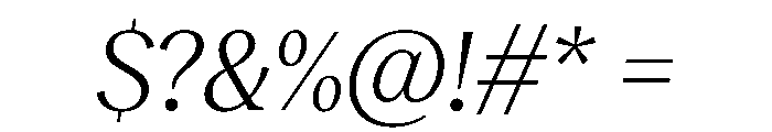 RecklessItalic TRIAL StandardMBookItalic Instance Font OTHER CHARS