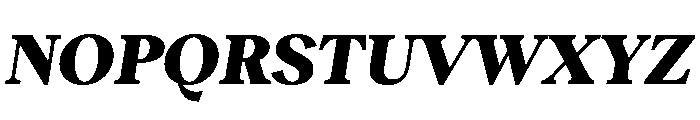 RecklessItalic TRIAL StandardMHeavyItalic Instance Font UPPERCASE
