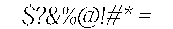RecklessItalic TRIAL StandardMLightItalic Instance Font OTHER CHARS