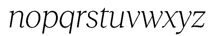 RecklessItalic TRIAL StandardMLightItalic Instance Font LOWERCASE
