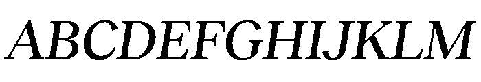 RecklessItalic TRIAL StandardMMediumItalic Instance Font UPPERCASE