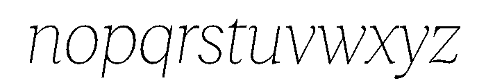 RecklessItalic TRIAL StandardMThinItalic Instance Font LOWERCASE