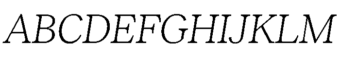 RecklessItalic TRIAL StandardSLightItalic Instance Font UPPERCASE