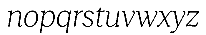 RecklessItalic TRIAL StandardSLightItalic Instance Font LOWERCASE