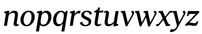 RecklessItalic TRIAL StandardSMediumItalic Instance Font LOWERCASE