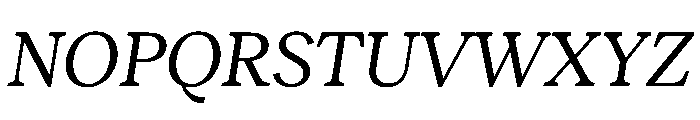 RecklessItalic TRIAL StandardSRegularItalic Instance Font UPPERCASE