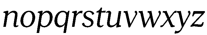 RecklessItalic TRIAL StandardSRegularItalic Instance Font LOWERCASE