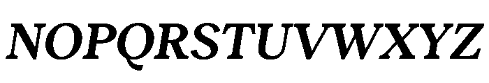 RecklessItalic TRIAL StandardSSemiBoldItalic Instance Font UPPERCASE