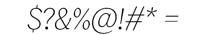 RecklessItalic TRIAL StandardSThinItalic Instance Font OTHER CHARS