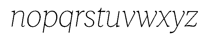 RecklessItalic TRIAL StandardSThinItalic Instance Font LOWERCASE