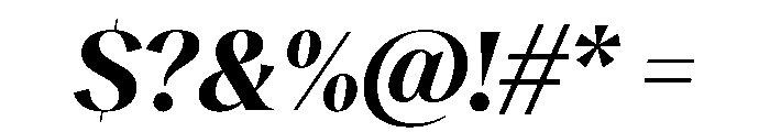 RecklessItalic TRIAL StandardXLBoldItalic Instance Font OTHER CHARS