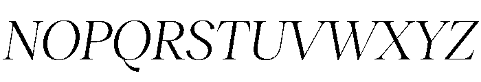 RecklessItalic TRIAL StandardXLBookItalic Instance Font UPPERCASE