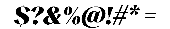 RecklessItalic TRIAL StandardXLHeavyItalic Instance Font OTHER CHARS