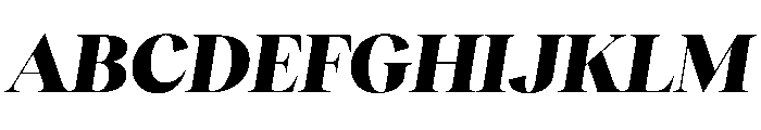 RecklessItalic TRIAL StandardXLHeavyItalic Instance Font UPPERCASE