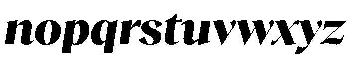RecklessItalic TRIAL StandardXLHeavyItalic Instance Font LOWERCASE