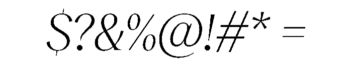 RecklessItalic TRIAL StandardXLLightItalic Instance Font OTHER CHARS