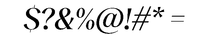 RecklessItalic TRIAL StandardXLMediumItalic Instance Font OTHER CHARS