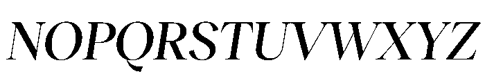 RecklessItalic TRIAL StandardXLMediumItalic Instance Font UPPERCASE