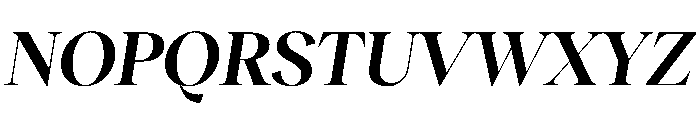 RecklessItalic TRIAL StandardXLSemiBoldItalic Instance Font UPPERCASE