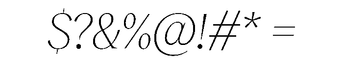 RecklessItalic TRIAL StandardXLThinItalic Instance Font OTHER CHARS