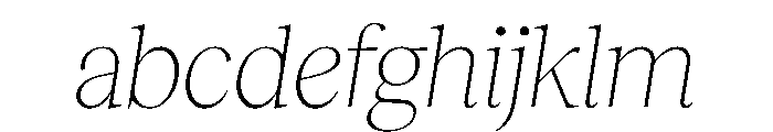 RecklessItalic TRIAL StandardXLThinItalic Instance FONT