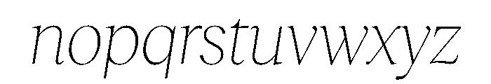 RecklessItalic TRIAL StandardXLThinItalic Instance Font LOWERCASE