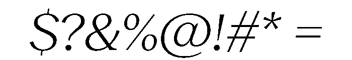 RecklessItalic TRIAL WideMBookItalic Instance Font OTHER CHARS
