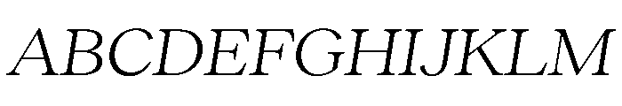 RecklessItalic TRIAL WideMBookItalic Instance Font UPPERCASE