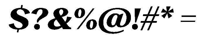 RecklessItalic TRIAL WideMHeavyItalic Instance Font OTHER CHARS