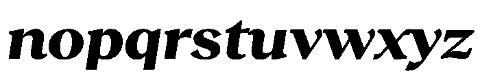 RecklessItalic TRIAL WideMHeavyItalic Instance Font LOWERCASE