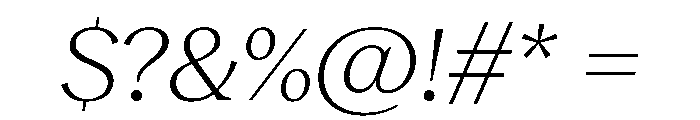 RecklessItalic TRIAL WideMLightItalic Instance Font OTHER CHARS