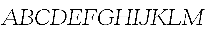 RecklessItalic TRIAL WideMLightItalic Instance Font UPPERCASE