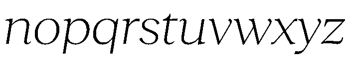 RecklessItalic TRIAL WideMLightItalic Instance Font LOWERCASE