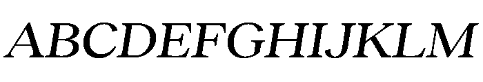 RecklessItalic TRIAL WideMMediumItalic Instance Font UPPERCASE
