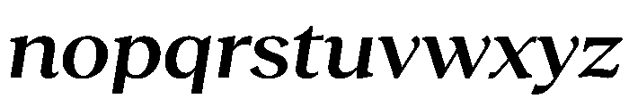 RecklessItalic TRIAL WideMSemiBoldItalic Instance Font LOWERCASE
