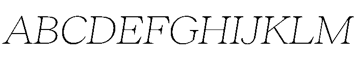 RecklessItalic TRIAL WideMThinItalic Instance Font UPPERCASE