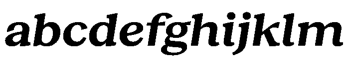 RecklessItalic TRIAL WideSBoldItalic Instance FONT