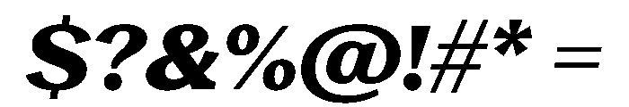 RecklessItalic TRIAL WideSHeavyItalic Instance Font OTHER CHARS